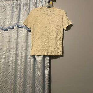 Arizona Jean Company Ivory Lace Top